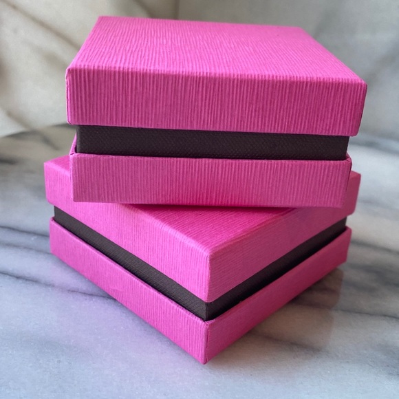 24 Hot Pink & Brown Milano Jewelery or Favour Box - Picture 2 of 5